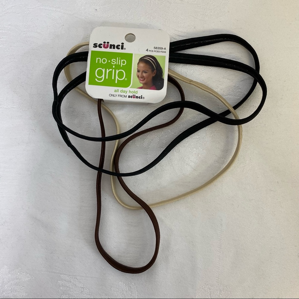 SCUNCI NON-SLIP 3 PACK HAIRBANDS